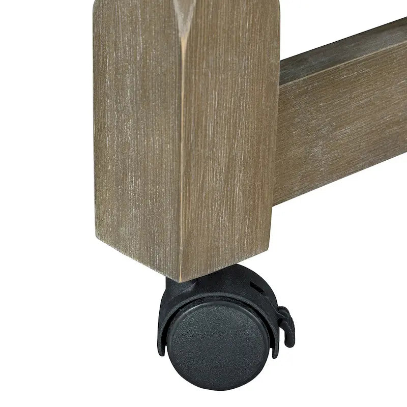 Extendable Kitchen Island with Three Drawers and USB Ports