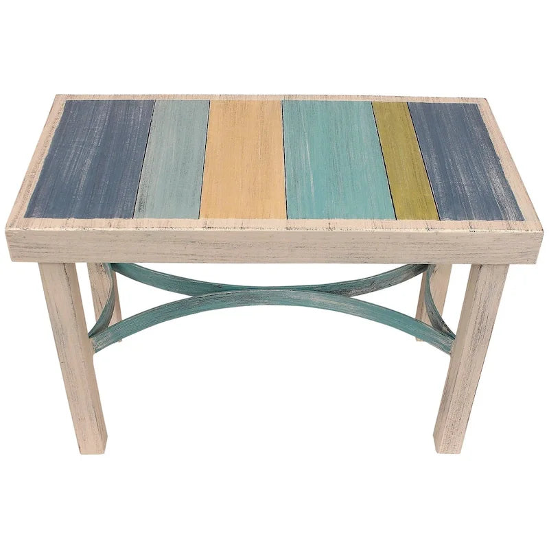 Hand-Painted Flat Bar Bench