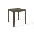 Dark Gray Square Counter-Height Dining Table for Four