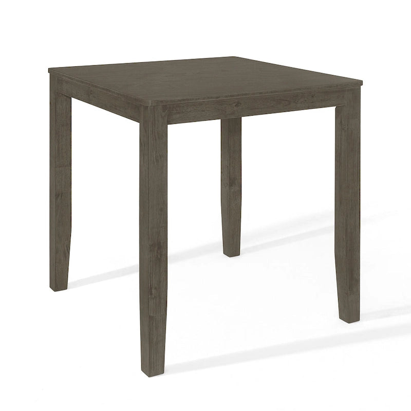 Dark Gray Square Counter-Height Dining Table for Four