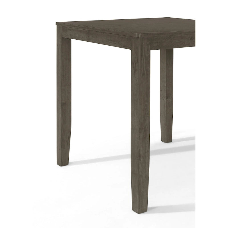 Dark Gray Square Counter-Height Dining Table for Four