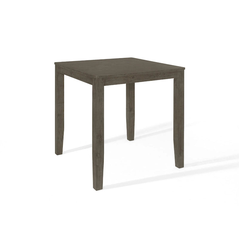 Dark Gray Square Counter-Height Dining Table for Four