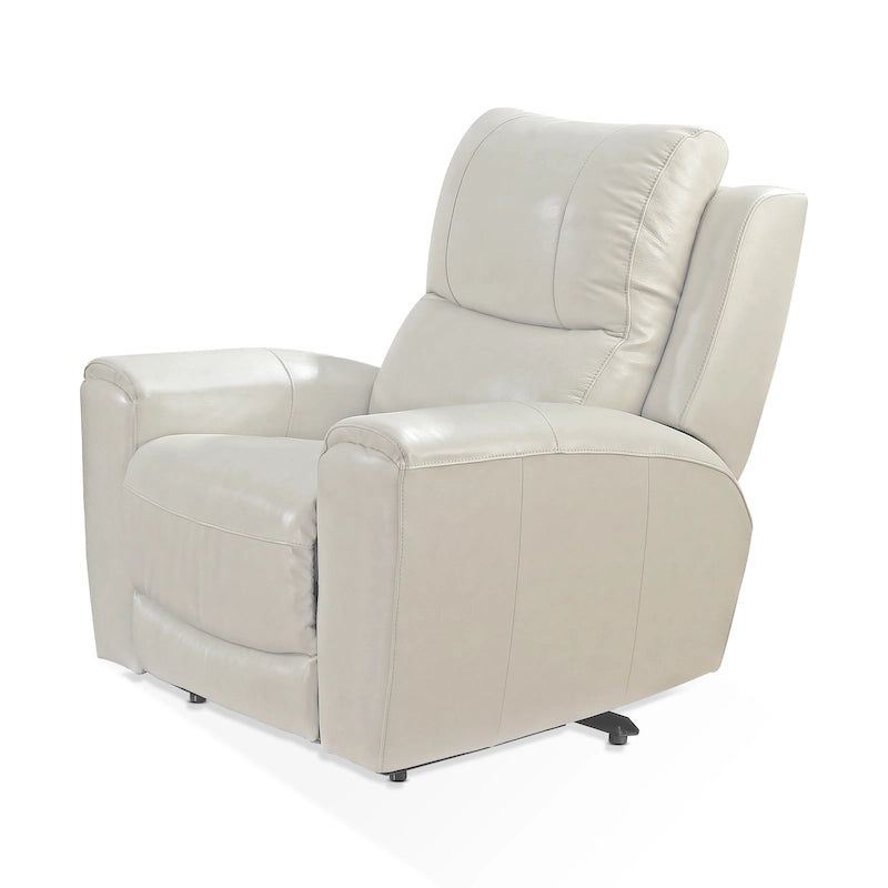 Top Grain Leather Power Reclining Chair with Adjustable Headrest