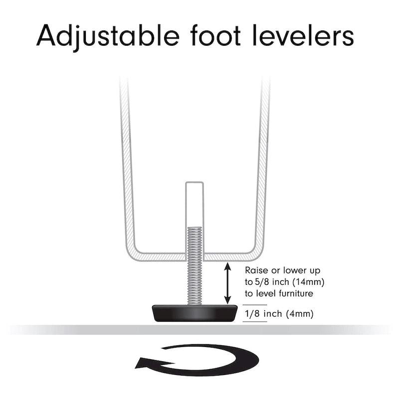 3-Tier Tempered Glass TV Stand with X-Detail Steel Frame