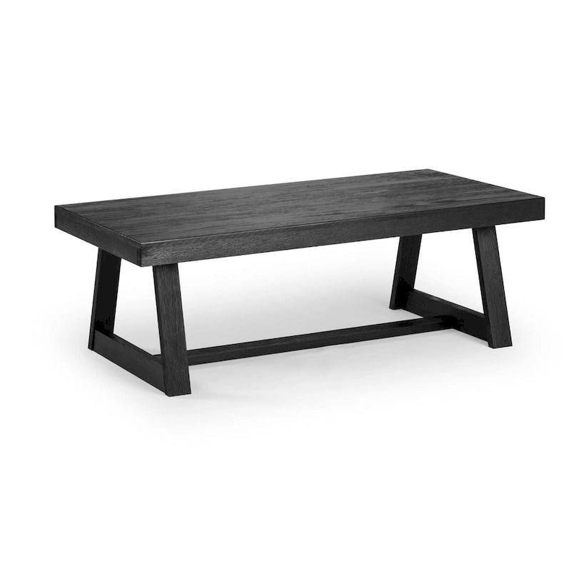 48-Inch Solid Pine Rectangular Trestle Coffee Table
