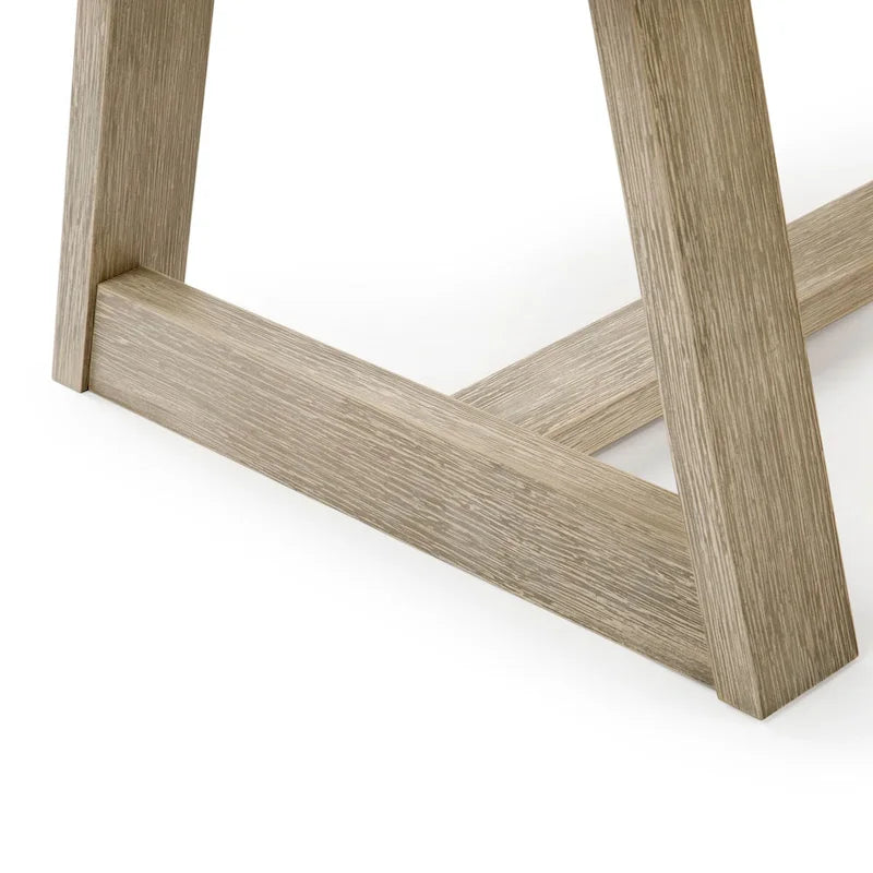 48-Inch Solid Pine Rectangular Trestle Coffee Table