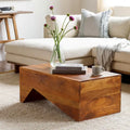 Modern Angular Wood Coffee Table