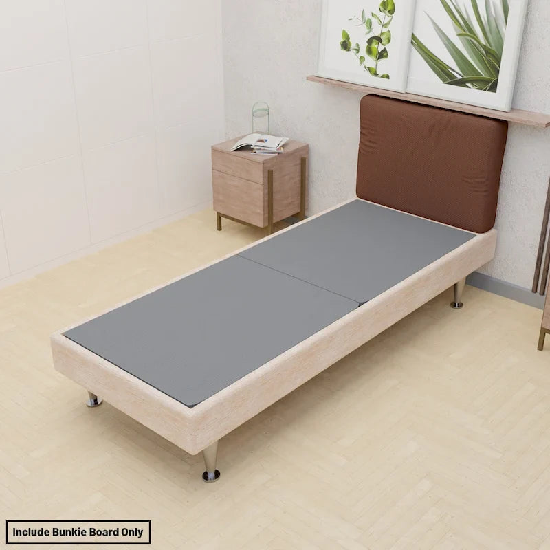 1.5-Inch Gray Split Bunkie Board for Mattress Support