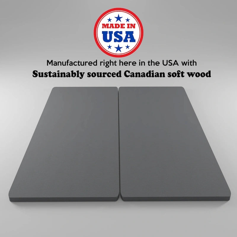 1.5-Inch Gray Split Bunkie Board for Mattress Support