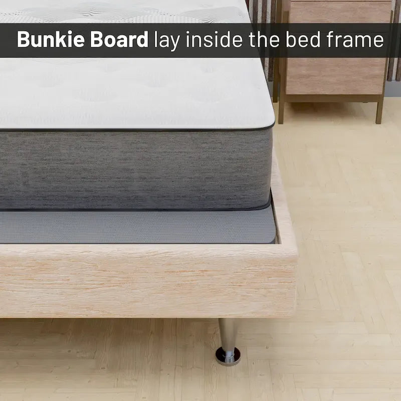 1.5-Inch Gray Split Bunkie Board for Mattress Support