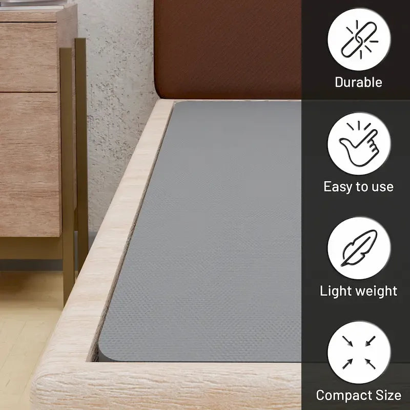 1.5-Inch Gray Split Bunkie Board for Mattress Support