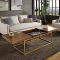 Cooke Square Table with Metal Base by iNSPIRE Q Modern