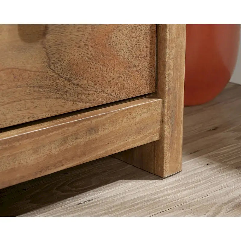 Rustic White Four-Drawer Chest with Deep Lower Drawers