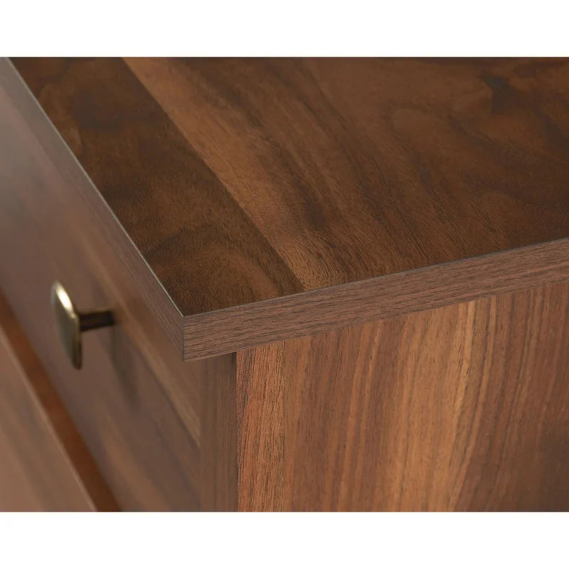 Rustic White Four-Drawer Chest with Deep Lower Drawers