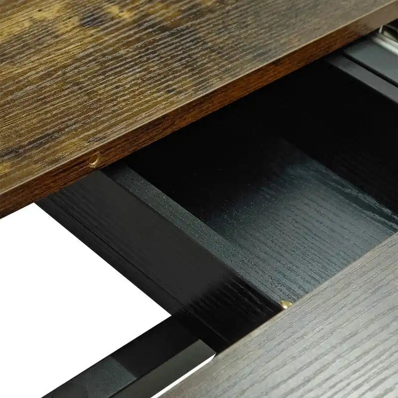 Extendable Dining Table for 4–6 with X-Cross Metal Base